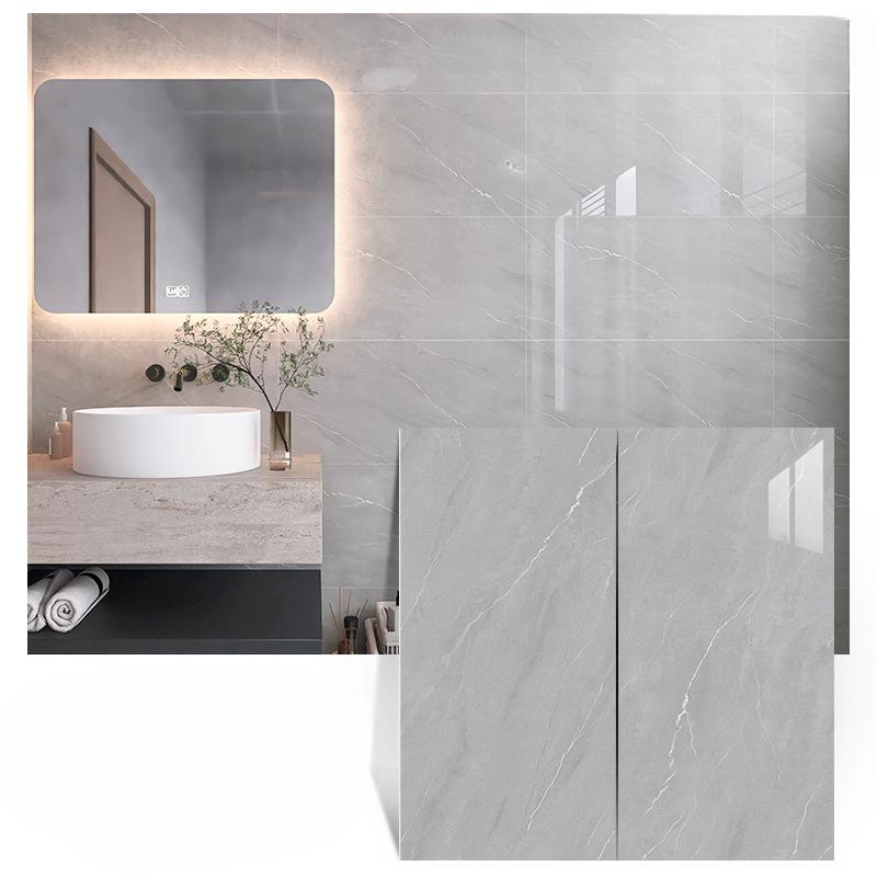 600mm×300mm Marmor Kjøkken Oljebestandig Film Komfyr Vanntett Fuktsikker Selvklebende Tapet Benkeplate Skap Renovering Fliseklistremerke