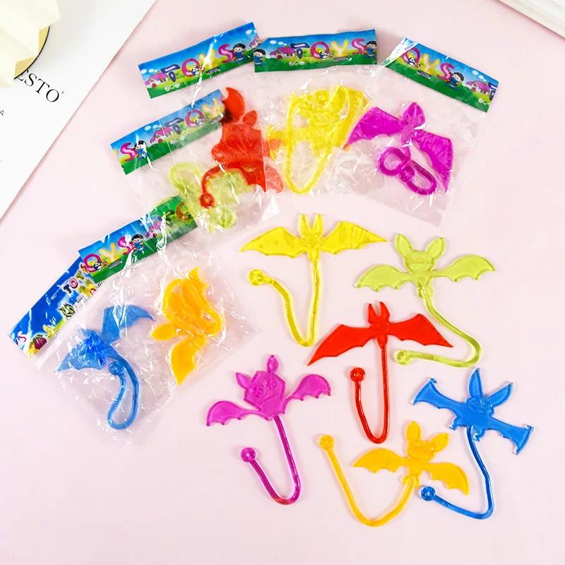 10pcs Funny Sticky Hands Toy Elastic Sticky Squishy Slap Palm Toys for Kids Birthday Favors Supplies Treats Guest Party Gifts