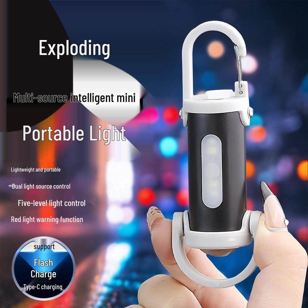 Portable High-Intensity Waterproof Mini Flashlight Key Chain