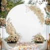 6FT 7.2FT Round Wedding Arch Cover Elastic Soft Solid Color Circle Photography Background Cover for Birthday Party Banquet Decor