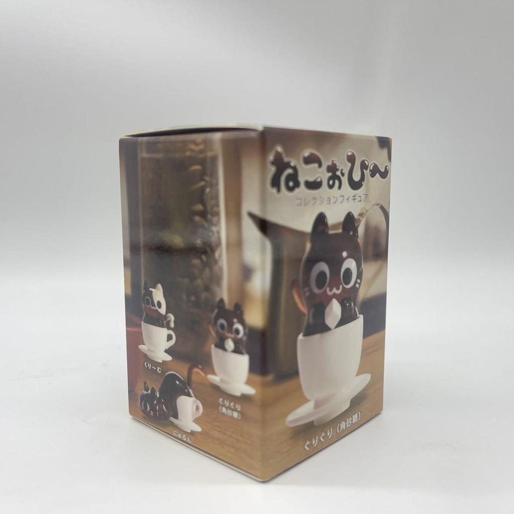 Cat Cafe Coffee  Styling Blind Box Transparent Funny Posture Action Figures Model Collection Toy Desktop Decor Surprise Gifts