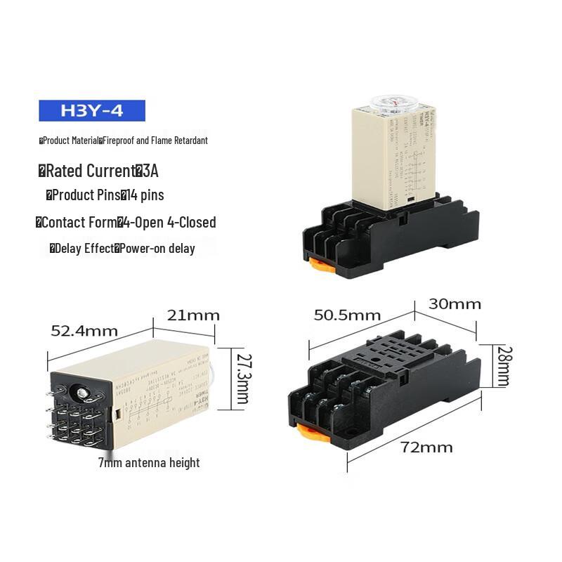 H3Y-4 Power-on Delay Timer Relay