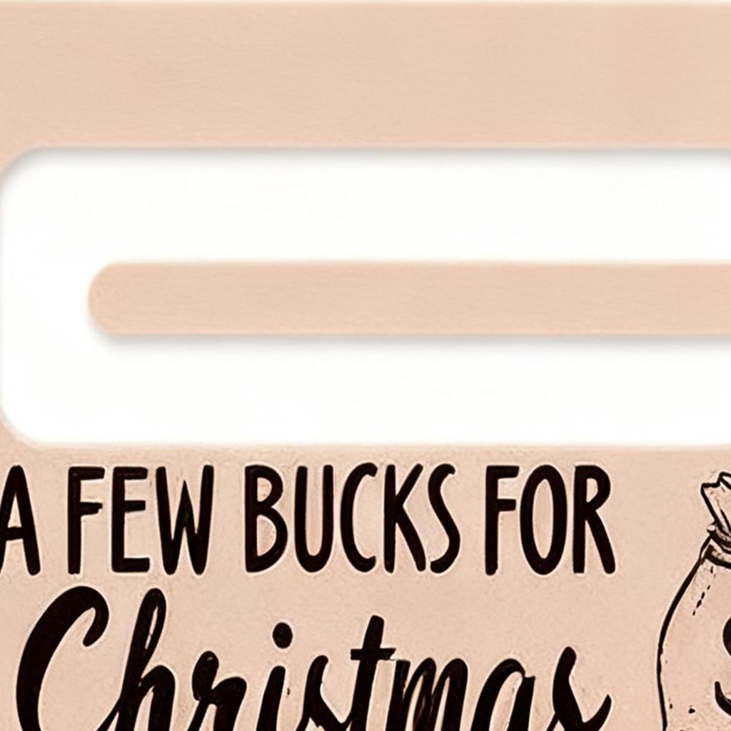 Money Holder Ornament Wooden Festive Hangable Christmas Money Card Holder Pendant For Family Friends Kids Couples Daughter Son