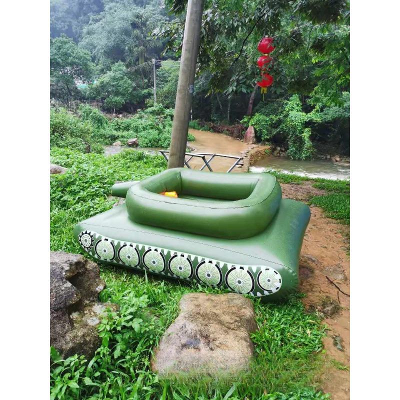 Automatic Electric Water Gun with Pool Floats,Funny Inflatable Tank Pool Floaties for Pool Party,with Powerful Squirt Guns