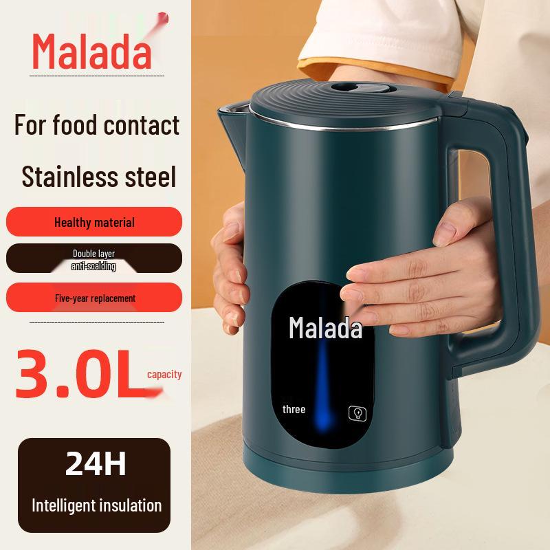 Malata Velkokapacitní elektrická konvice - Rychlý var, Izolovaná, Automatické vypnutí.