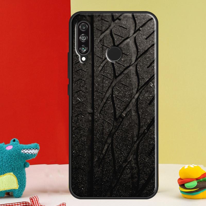 Tire Tread Pattern For Huawei Nova 9 10 SE 12i 12s 11i 5T Y91 Y90 Y60 Y70 Y72 Y61 P60 Pro P20 P30 P40 Lite Case