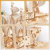 Hallisun 3D Wooden Assembled 3D Moving Mechanical Mechanical Vintage Home Birthday Japanese Instruction Manual Included Puzzle, Ship, Craft, DIY, Toy,