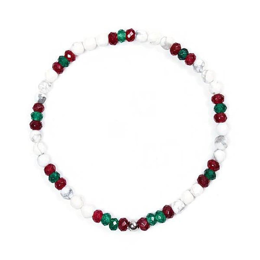 

[Jbans] Slim Cut Agate Layered Gemstone Bracelet (C2001-Ac632_Wt) (5677250) For men