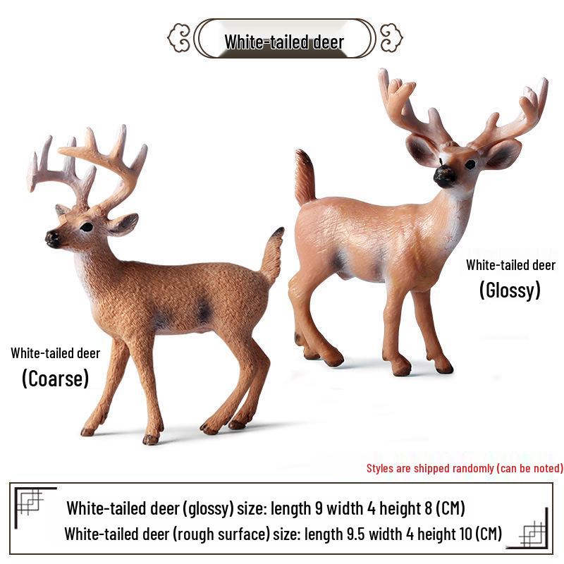 Wildlife Simulation Model: Tiger, Lion, Panda, Elephant, Rhinoceros, Kangaroo, Leopard, Horse, Sheep Toy Set