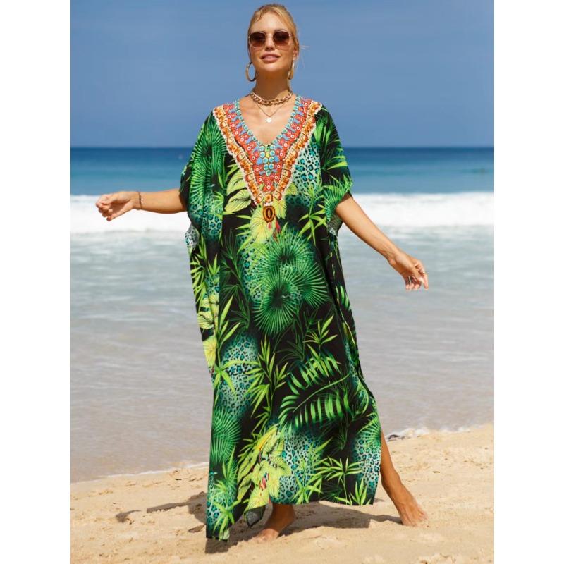 Damskie narzutki plażowe Czeska sukienka plażowa Sukienki w dużych rozmiarach