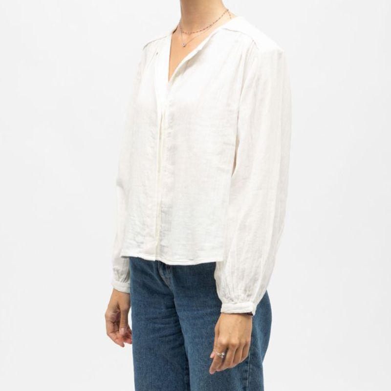 Blouse légère blanche berlia col V Femme LA PETITE ETOILE
