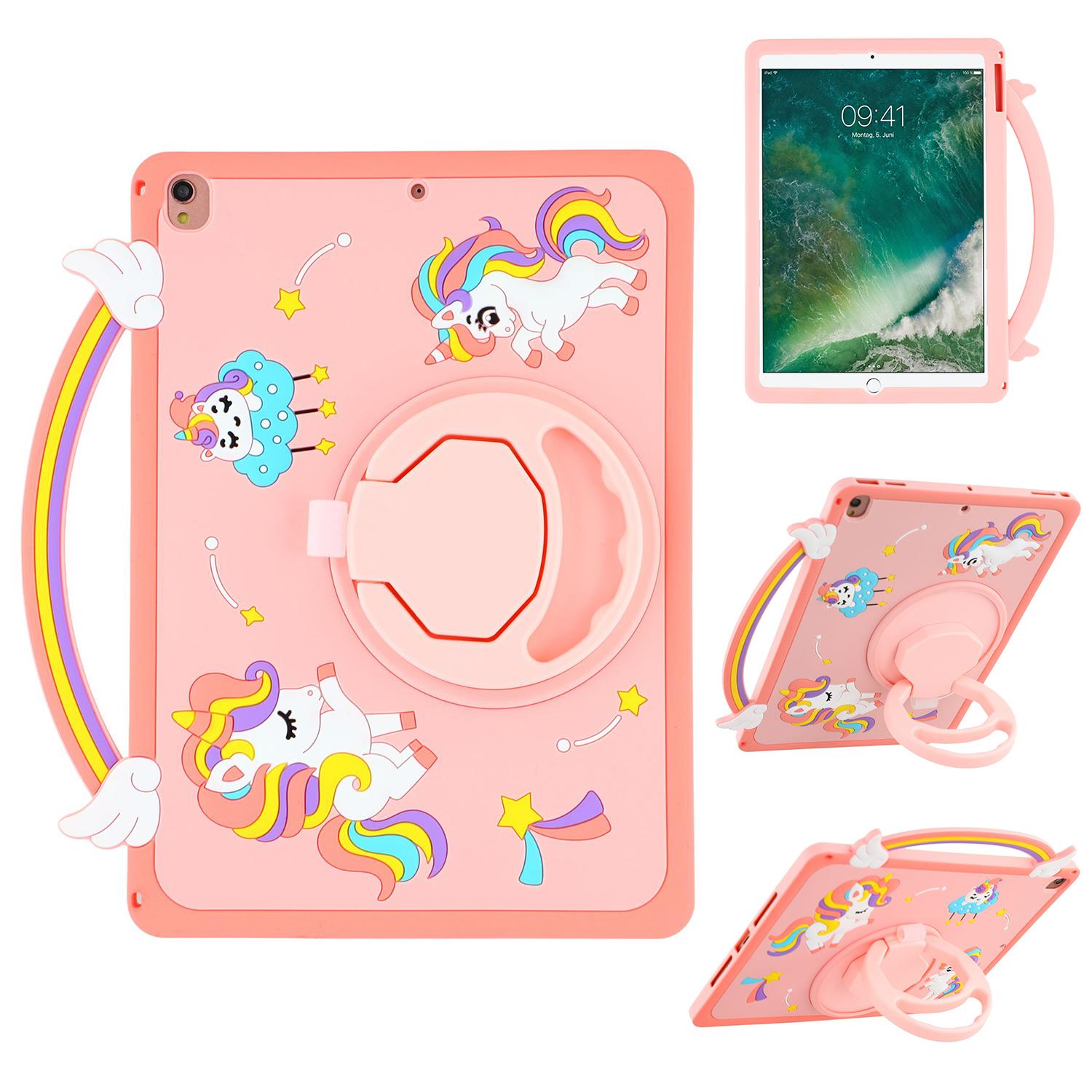 

Чохол для планшета iPad 10.2 (2021 рік)/(2020)/(2019 р)/Air 10.5 дюймів (2019 р) Чохол Силіконовий Єдиноріг з Ручкою-Підставкою, що Обертається Type A