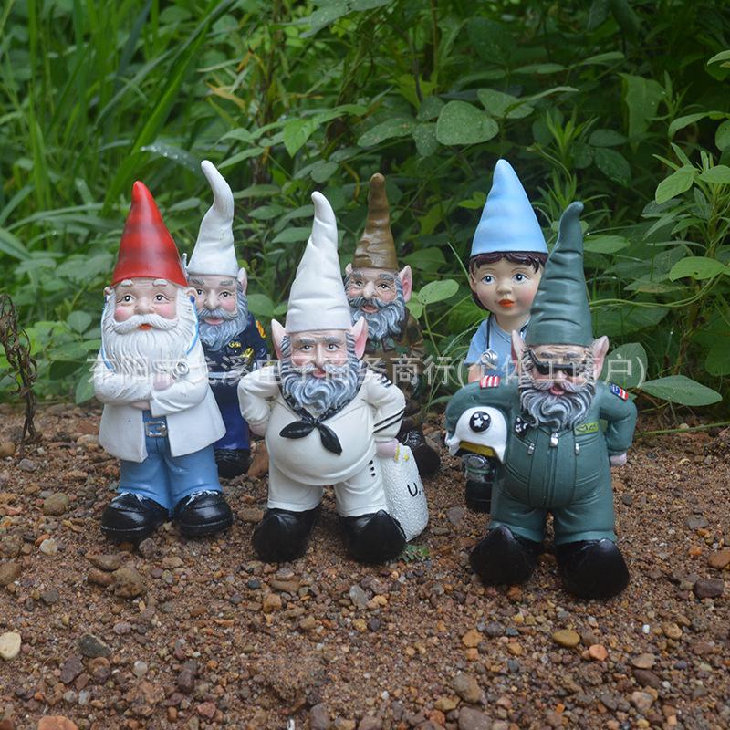 Cross-border Elf & Dwarf Garden Ornaments: Unique Resin Crafts