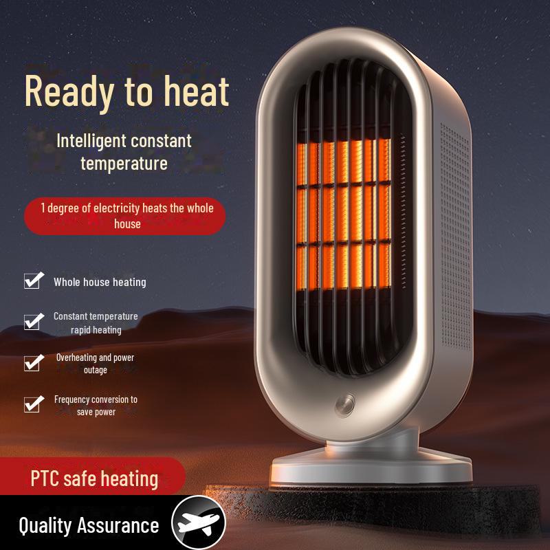 Compact Household Electric Heater: Stylish, Popular Desktop Design
