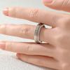 Vintage Hand Carved Wide Women's Ring Minimalist Three Color Metal Geometry Daily Wear Party Jewelry Anniversary Gift