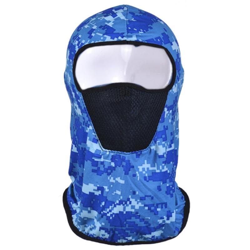 Lightweight Cycling Mask Camo Quick-drying Balaclava Sunscreen Sport Headgear for Cold Weather Chilly Outdoor Activities