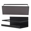 2Pcs Magnetic Spice Rack Space Saving Iron Fridge Shelf with 4 Removable Hooks for Spices Bottle