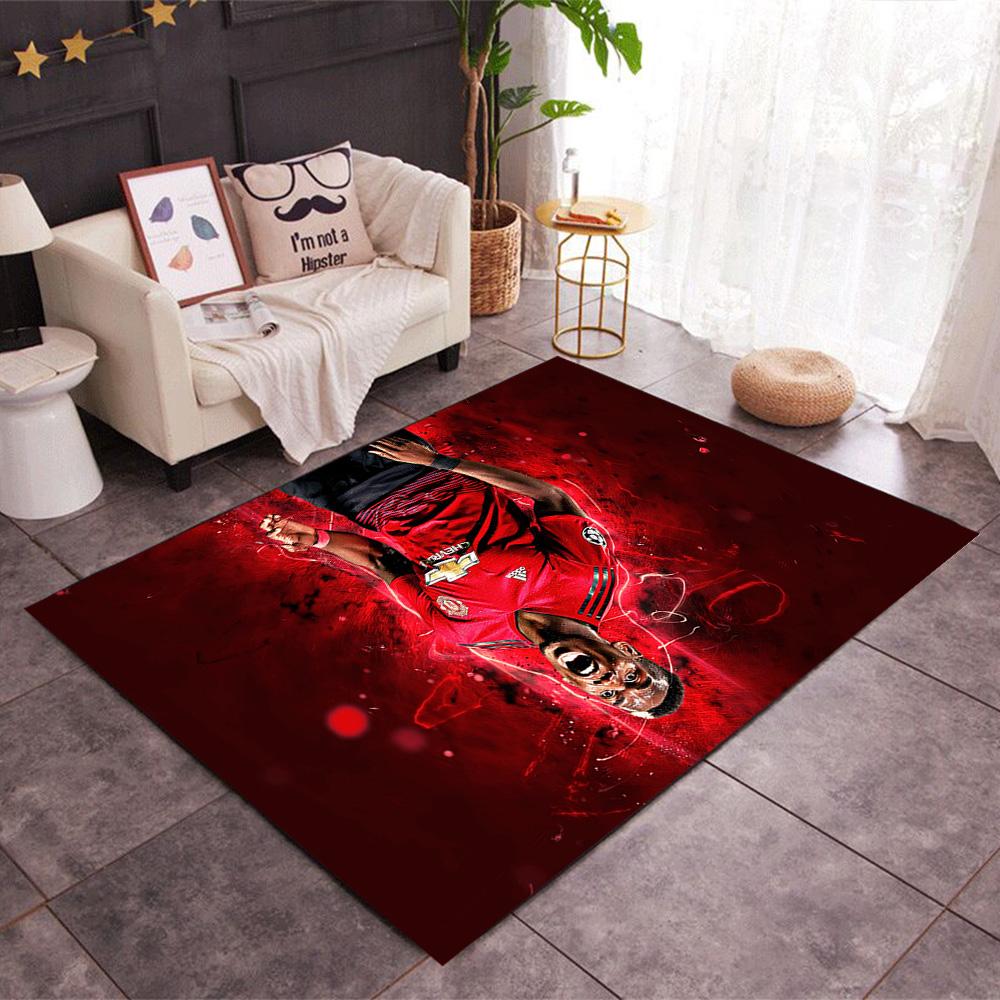 Pogba's Jersey Area Rug Design for Game Room Playrooms Dormitory Entryway Anti-slip Rug Office home decor Gift for Festivals