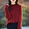Leichte Strickjacke für Damen aus 50 % Wolle und 50 % Maulbeerseide – vielseitige Strickware für 4 Jahreszeiten für ganzjährigen Komfort und Stil