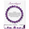 8MM Pink Quartzs Stone Bracelet Minimalism Natural Carnelian Amethysts Gem Stone Bead Elastic Bangle Jewelry Gift for Women Men