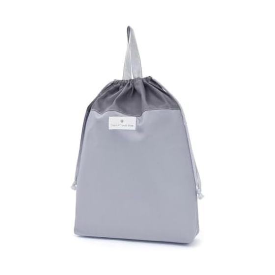 

COLORFUL CANDY STYLE Drawstring Large Gym Clothes Bag Dull Plain Dull Grayish Blue Gym Clothing Holder Elementary School Students Large Changing Bag