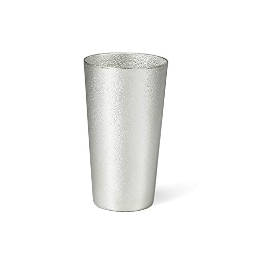 [Teshigoto Club] Red Ribbon and Washi Paper Wrapping: Nousaku Beer Cups, 270cc, Set of 2, Tin, Beer, N=2
