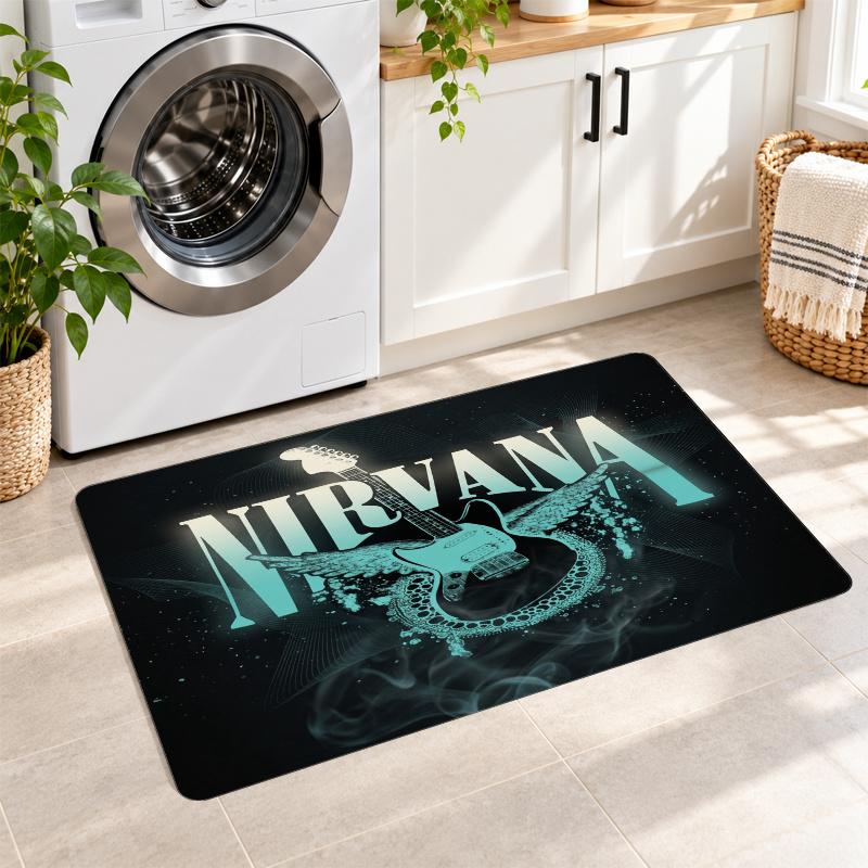 Flannel Kitchen Mat Nirvana Soft Area Rug Non Slip Floor Carpet Home Decoration