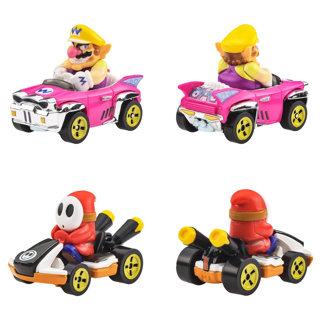 Hot Wheels Mario Kart Assorted Vehicle Toys, Mini Cars, 8-Car Box, Ages 3+, Multi-Purpose, GBG25-988T