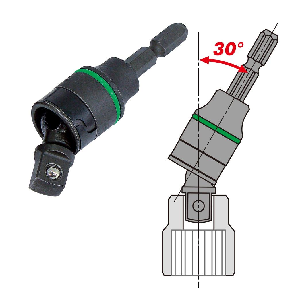 VESSEL Universal Socket Adapter SQ x 77mm A20USQ3 3/8 (9.5mm)