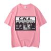 CWA Nejnebezpečnější skupina na světě Vtipné kočičí meme Grafická trička Módní Vintage Tričko s krátkým rukávem Unisex Bavlněná trička
