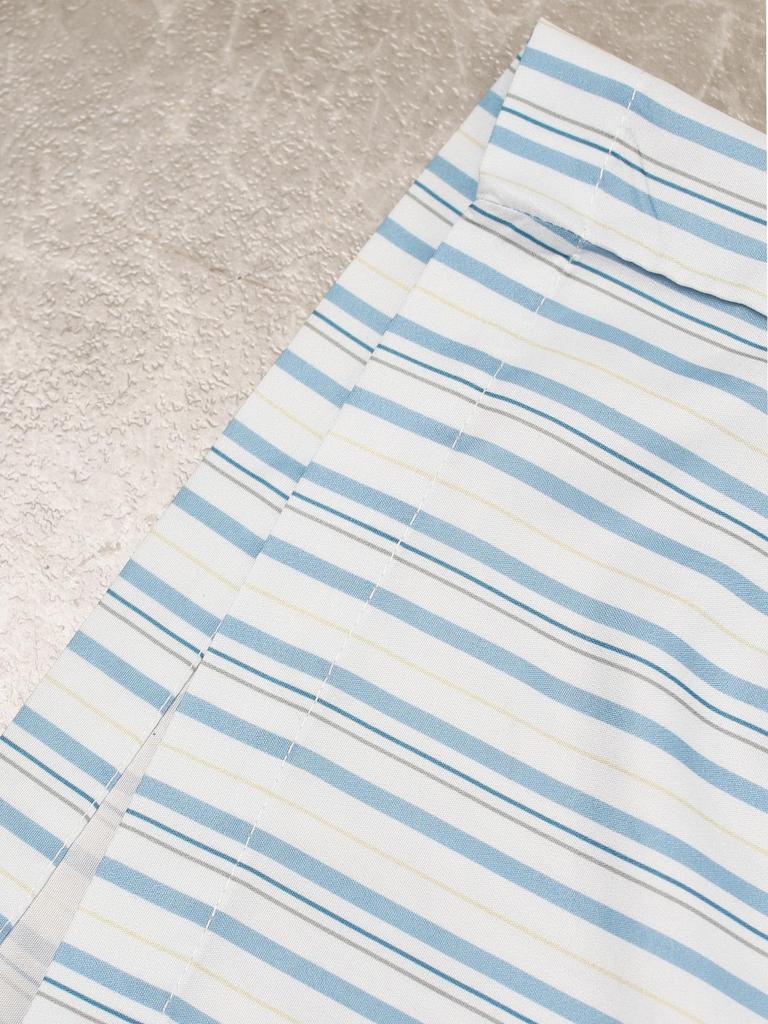 European & American Striped Shirt and Shorts Casual Suit - Women's Spring/Autumn Two-Piece Pajama Set