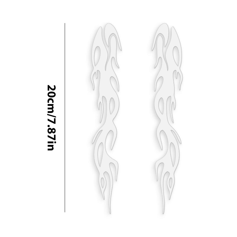 Flame Stickers Waterproof Motorcycle Decals Reflective Flame Stickers Car Sticker Decals Self-Adhesive Safety Flame Decals