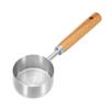 Uxcell 60ml Stainless Steel Coffee Spoon with Wooden Handle - For Coffee Grounds, Tea, Sugar, Cooking, and Baking