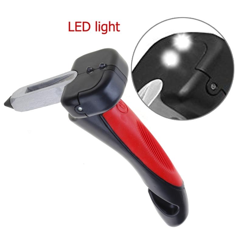 Easy To Install Car Door Handle Durable & Non Slip with Integrated LED Torch, Belt Cutter and Window Breaker Car Canes