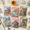 Comforttable Life Series Kawaii Girl Character Landscape PET Sticker Creative DIY Journal Material Collage Stationery