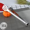 JingJingRS 304 Stainless Steel Perforated Food & BBQ Tongs