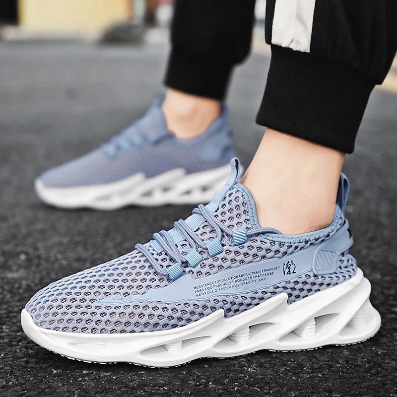 2026 New Summer Sneakers Men Mesh Breathable Running Tennis Shoes Outdoor Sports Tenis Masculino White Casual Walking Shoes