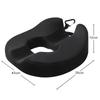 Breathable Memory Foam Seat Cushion, Rebound Wedge Pad for Car or Office Chair.