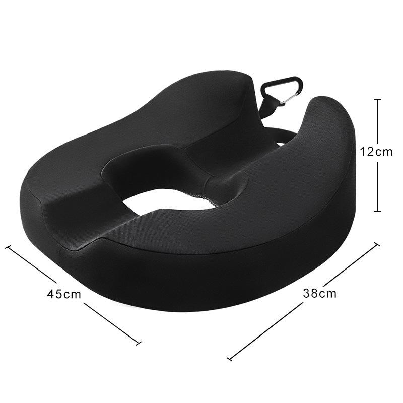 Breathable Memory Foam Seat Cushion, Rebound Wedge Pad for Car or Office Chair.