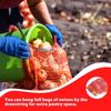 10Pcs Extra Large Reusable Mesh Produce Storage Bags Suitable For Onions Potatoes Vegetables And Firewood