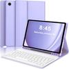 iPad 11th Gen Protective Case with Azerty French Bluetooth Keyboard and Magnetic Suction Soft Shell.