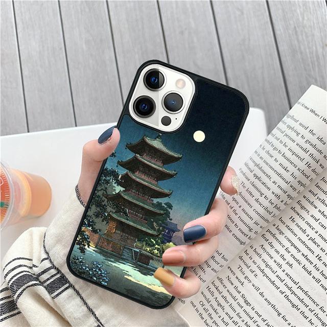 Ukiyo e Japanese Art Coque Shell For iPhone 17 Air 15 16e 14 13 12 Pro Max 11 Pro Max Plus Phone Case Cover