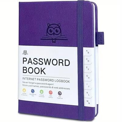 Password Book with Alphabetical Tabs Password Keeper Book Website Address Internet Password Logbook Password Notebook