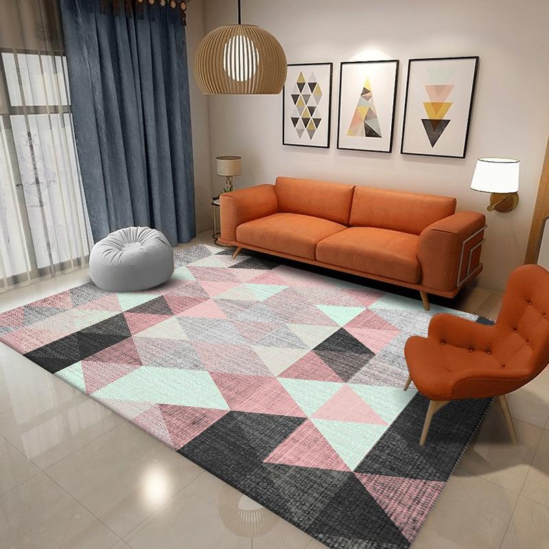 Living Room Geometric Carpet Rug Bedroom Bedside Rugs Home Sofa Table Decor Mat