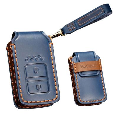 TECART Honda Spezifische Schlüsseletui, Schlüssel Tasche, Echtes Leder, Vollständiger Schutz, Schlüsselanhänger, Vezel,