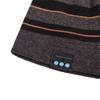 Adult Unisex Hat Wireless Bluetooth Headset for Phone and Music Warm Striped Knitwear Beanie