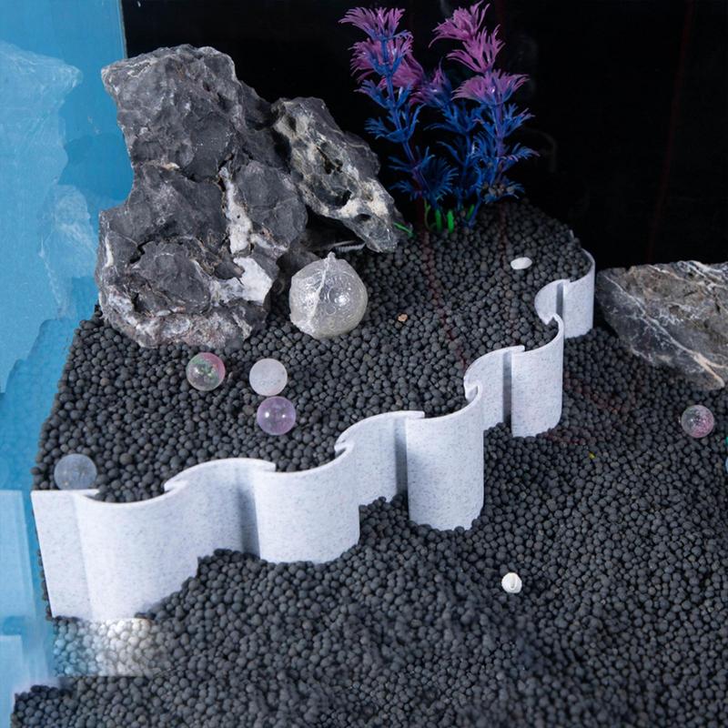 Aquarium Substrate Divider Fish Tank Substrate Fence Aquarium Accessories Fish Tank Landscaping Decorative Board for Sand Water