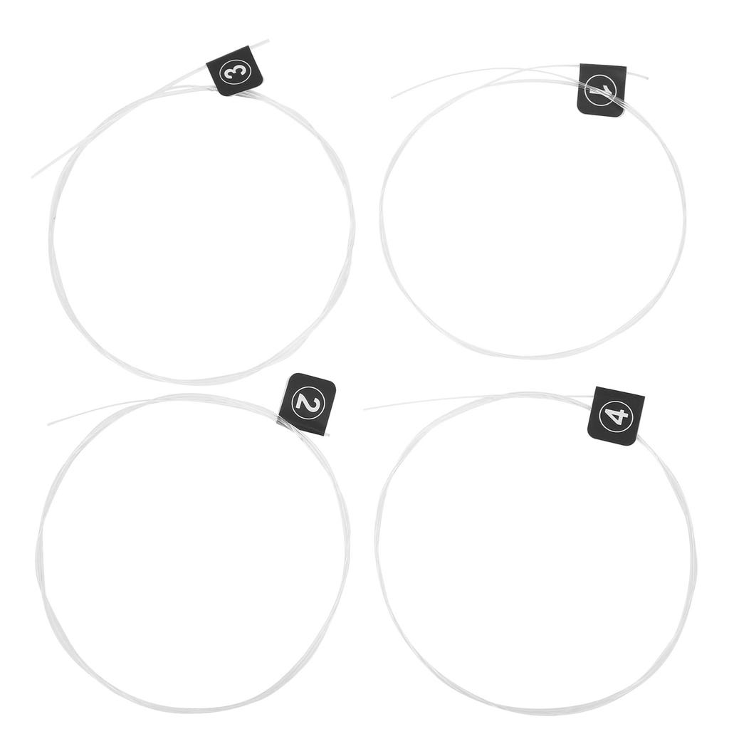 4Pcs Fluorocarbon String Stringed Instrument Parts for Guitar or Ukulele Universal StringsTX 2