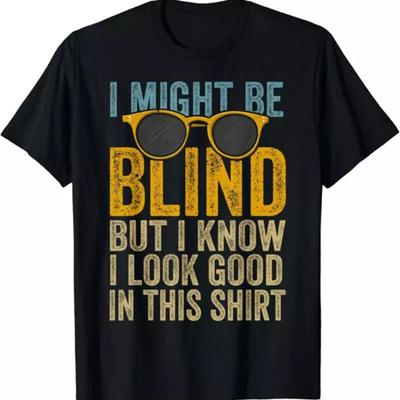 New Limited Blind Blindness Awareness People Visually Funny T Shirt