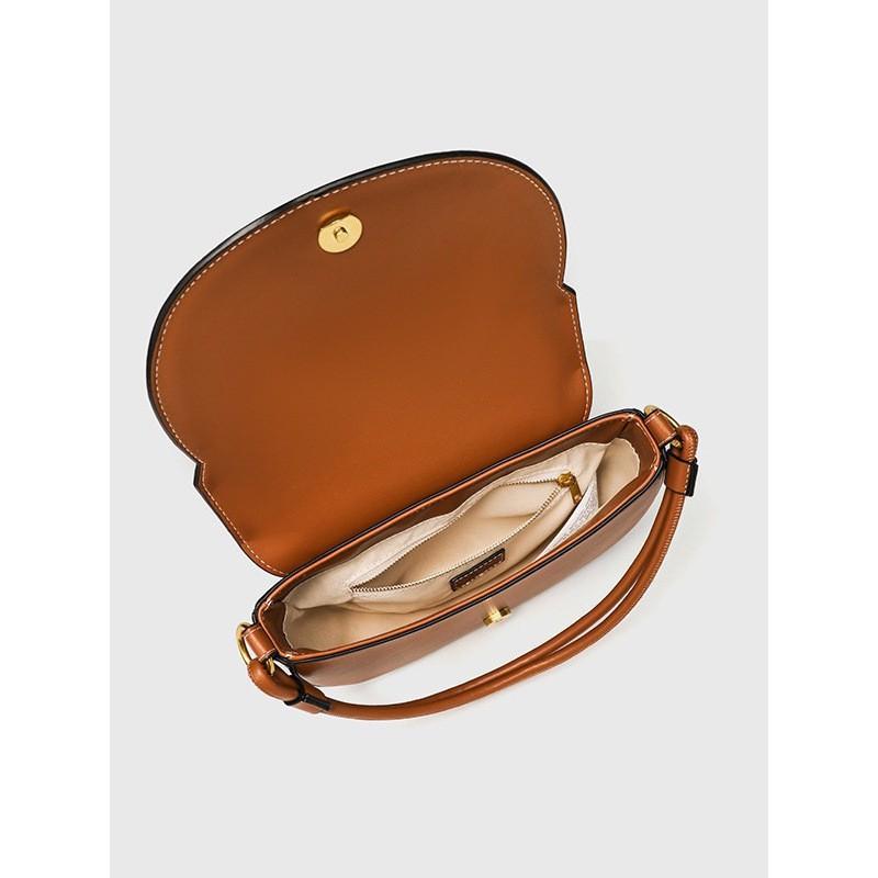 Z Familie Grenzüberschreitende Damenhandtasche 2025 Neues Produkt Sattelstich Handtasche Modisch Ein Schulter Crossbody Klappe Halbmond